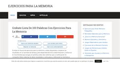 Desktop Screenshot of ejerciciosparalamemoria.com