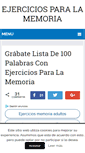 Mobile Screenshot of ejerciciosparalamemoria.com